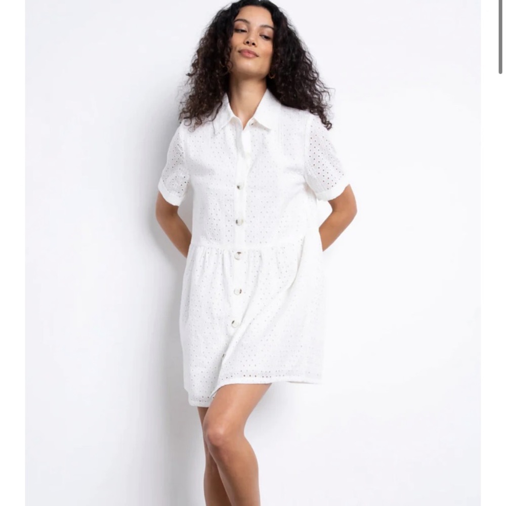 Sanctuary Heirloom Eyelet Shirt Dress